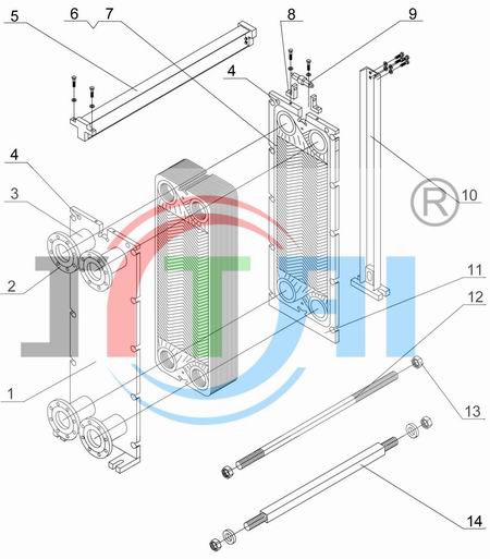 板式換熱器結構圖